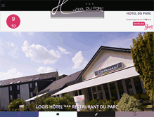 Tablet Screenshot of de.hotelduparc.fr
