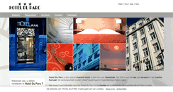 Desktop Screenshot of hotelduparc.be